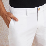 Men WHITE  fade shorts